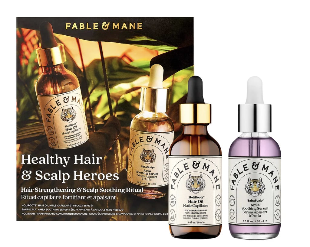 Hair Gifts: Fable & Mane HoliRoots Hair Oil and SahaScalp Serum Set