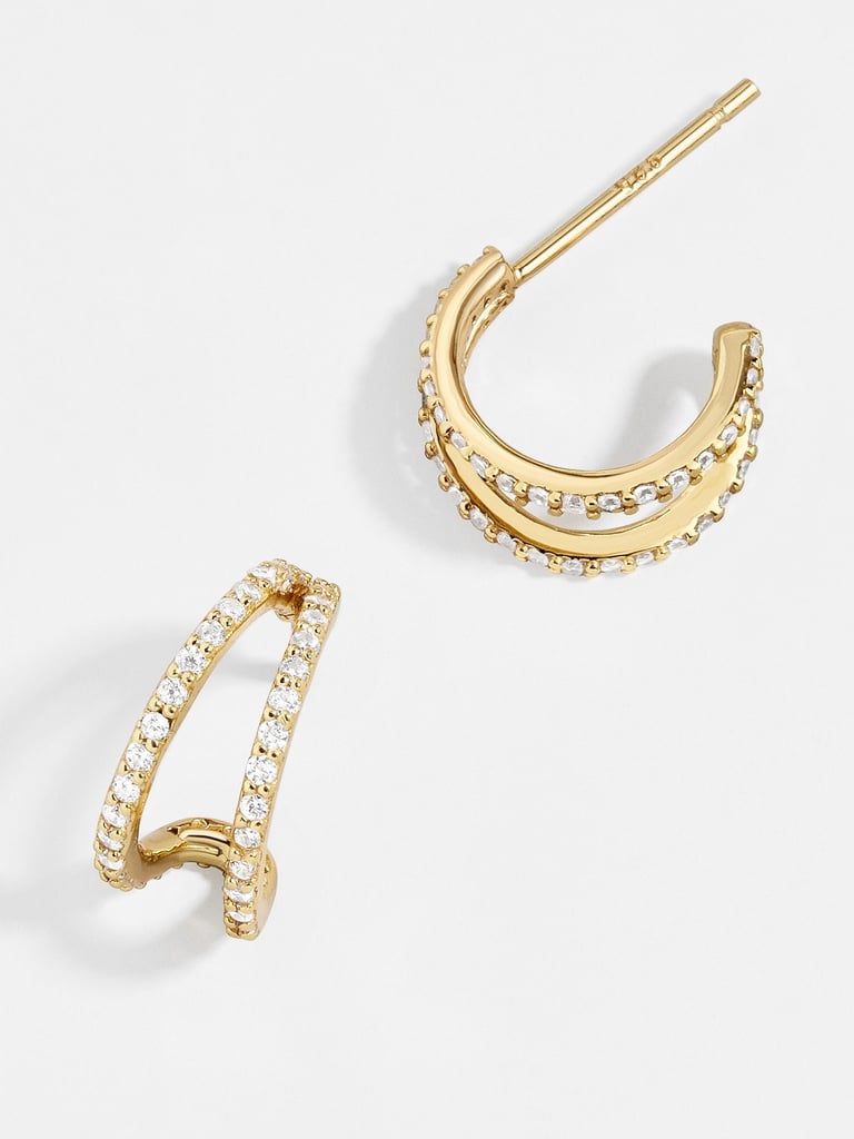 Cool Hoops: BaubleBar Verona 18K Gold Huggie Earrings