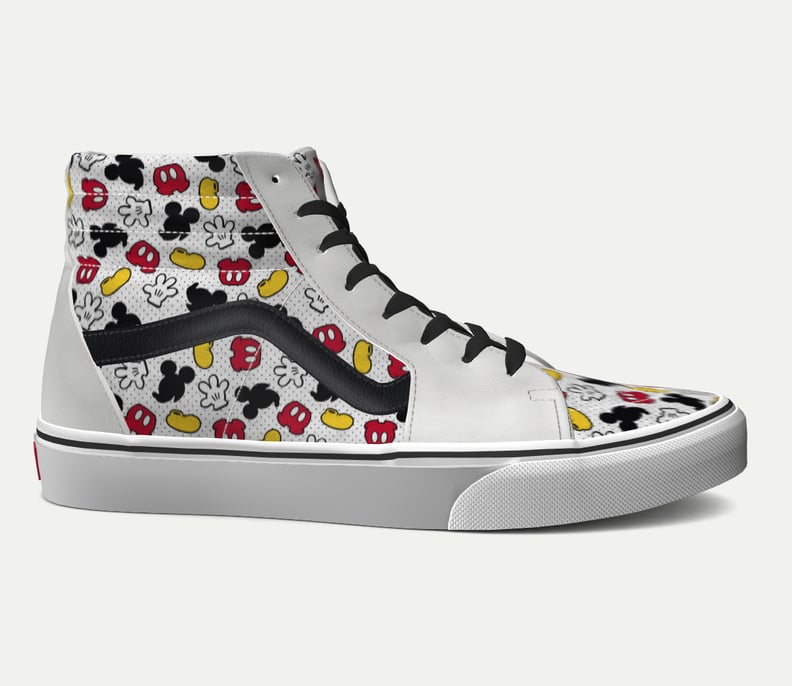 Mickey mouse vans sale black and red