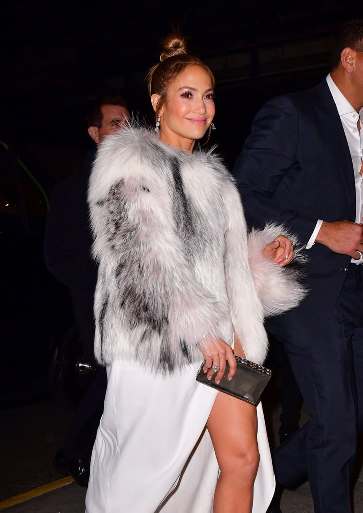 Jennifer Lopez White Elie Saab Dress at Second Act Afterparty