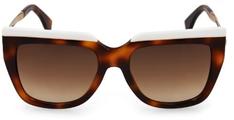 Fendi Square-frame tortoiseshell sunglasses ($291)