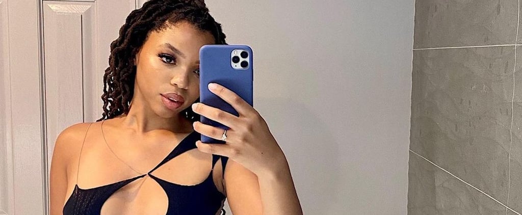 Chloe Bailey's Black Cutout Bodysuit on Instagram