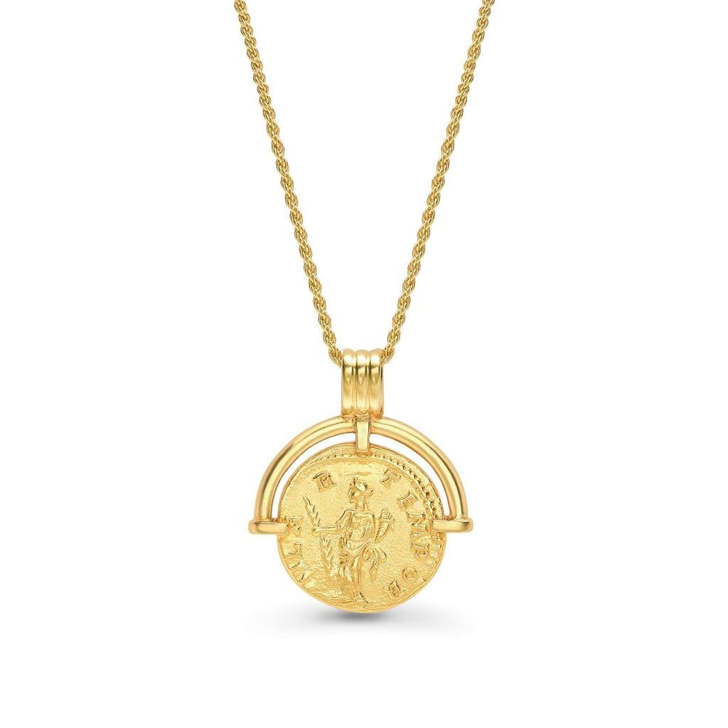 Missoma London Lucy Williams Gold Roman Arc Coin Necklace
