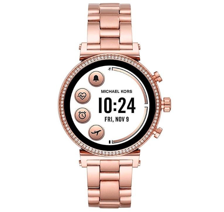 Michael Kors Analogue-Digital Watch With Stainless Steel Strap