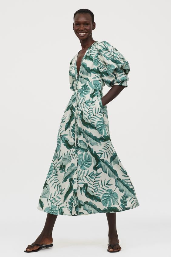 Johanna Ortiz x H&M Linen-Blend Dress | H&M Collaboration With Johanna ...