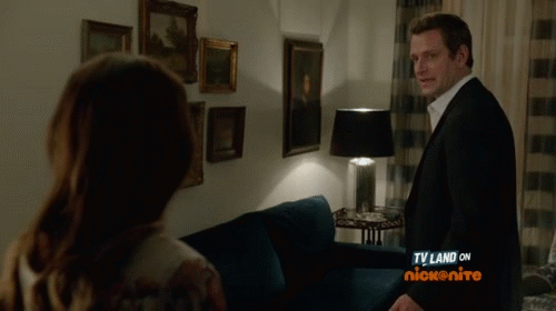 Liza and Charles on Younger GIFs