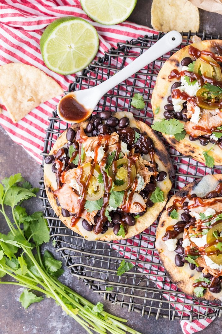 BBQ Chicken Tostadas