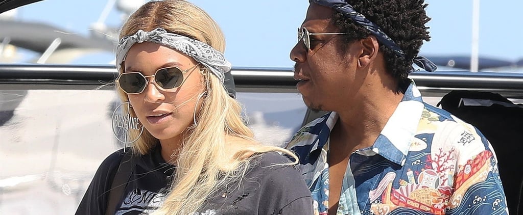 Beyoncé's Denim Shorts Have Lace-Up Sides — Is This a Bikini We're Looking At?