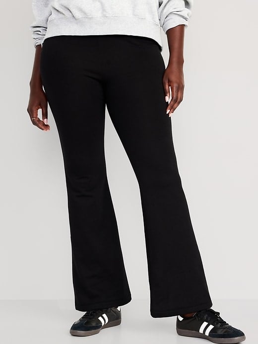 High Waisted Flare Fleece-Lined Leggings for Women, Old Navy