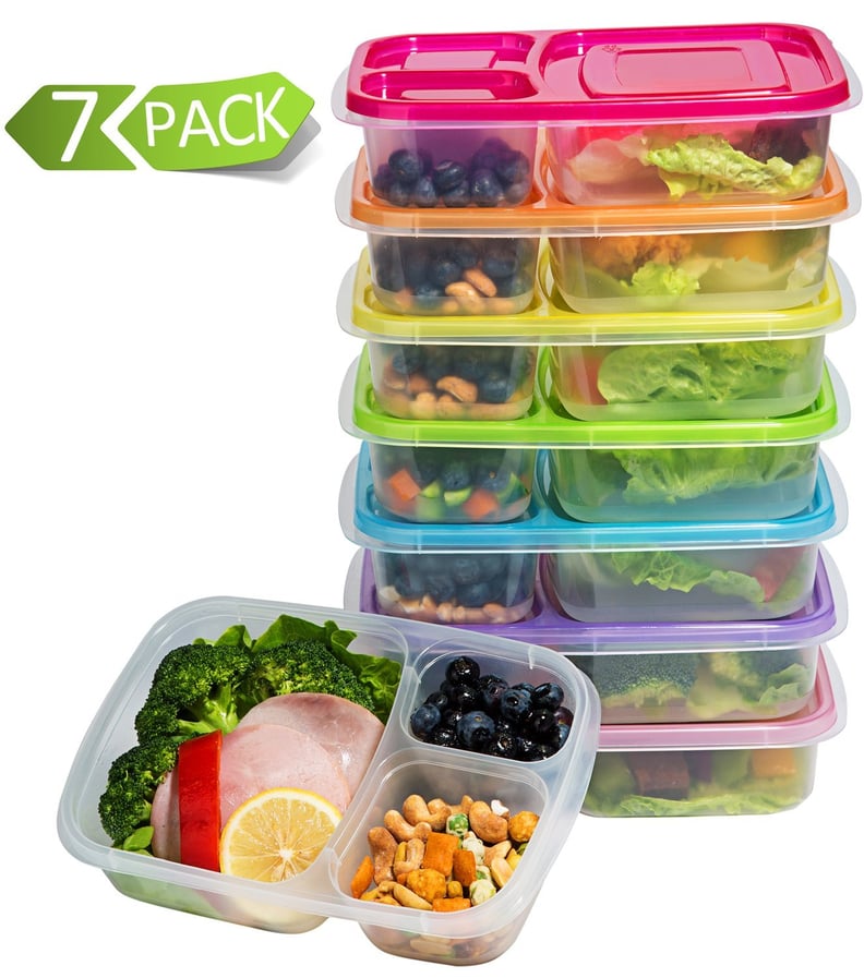 Mealcon 3-Compartment Food Storage Containers