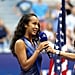 Leylah Fernandez Addresses New York Crowd, 9/11 Anniversary