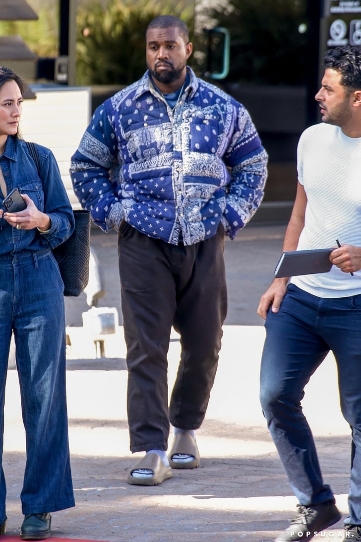 kanye wearing calabasas pants