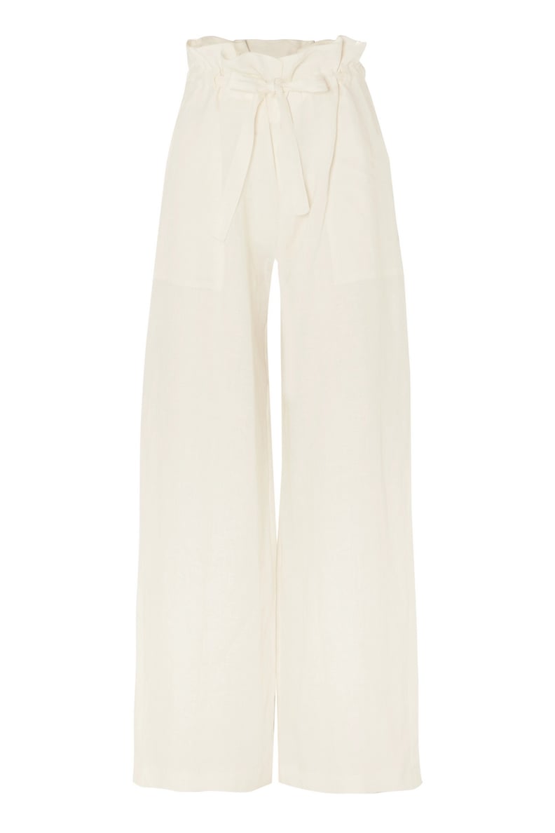 Nili Lotan Esmae Linen Wide-Leg Pants