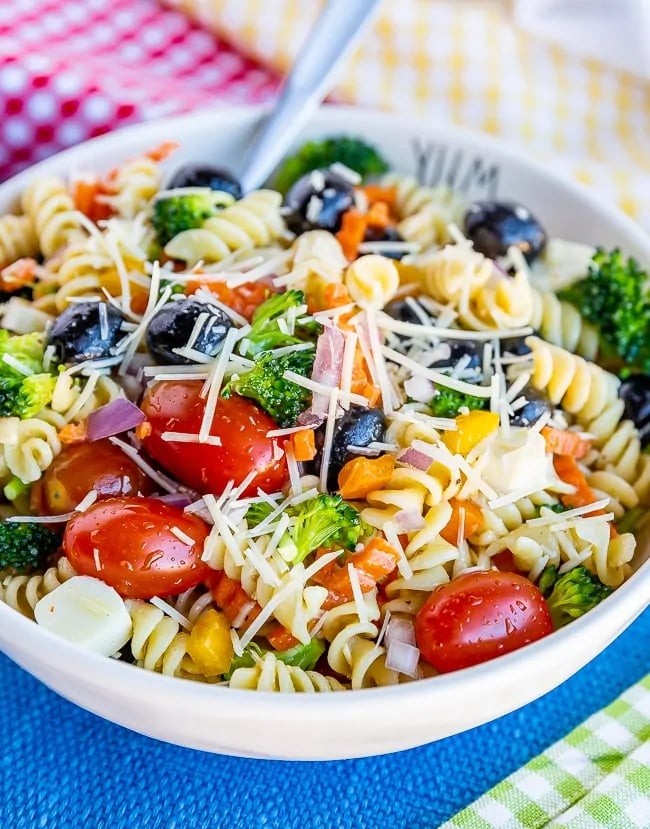 Easy Rotini Pasta Salad | The Best Summer Dinner Recipes For 2 People ...