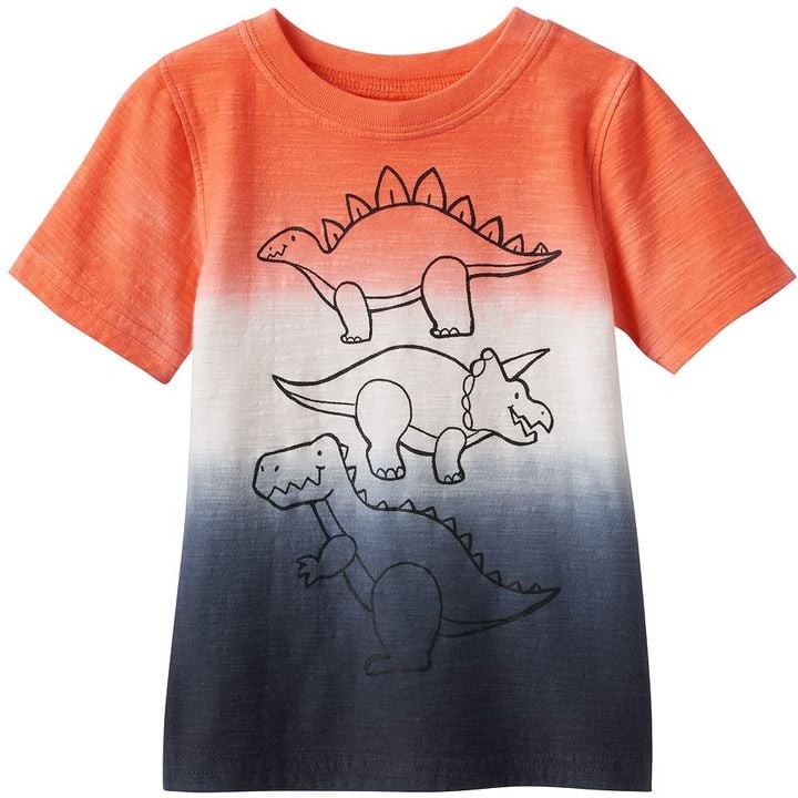 Dip-Dyed Dinosaurs Graphic Tee