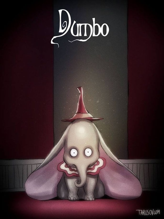 Disney Movies as Tim Burton Characters