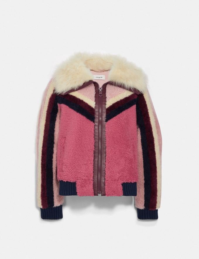 Coach Shearling Bomber Jacket