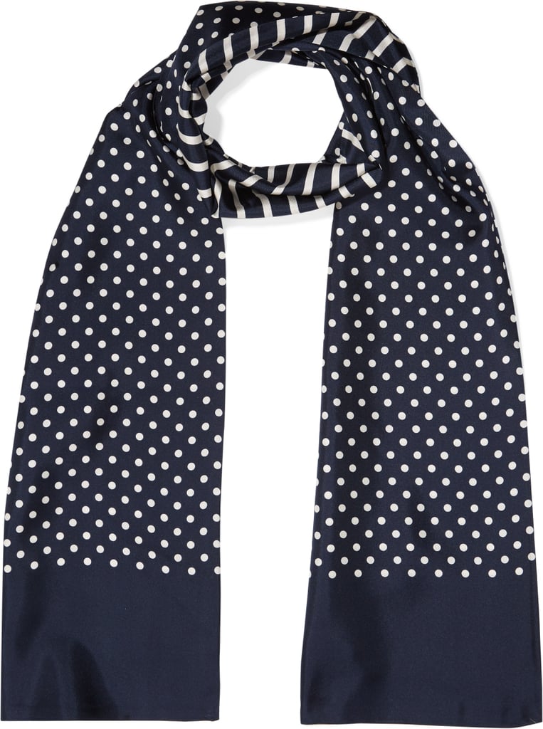 Reversible Printed Silk-Twill Scarf ($90)