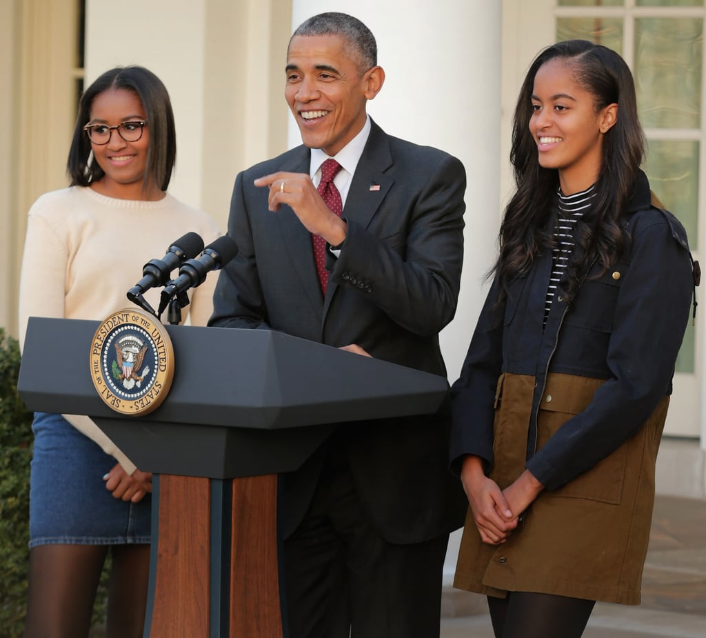 Sasha and Malia Obama Wearing American Apparel