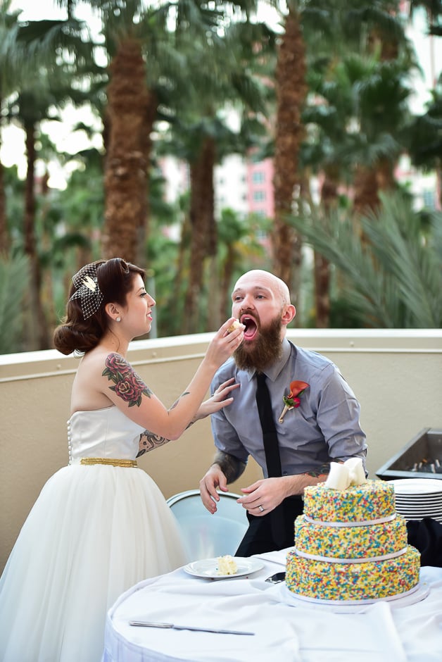 Tropical Las Vegas Wedding