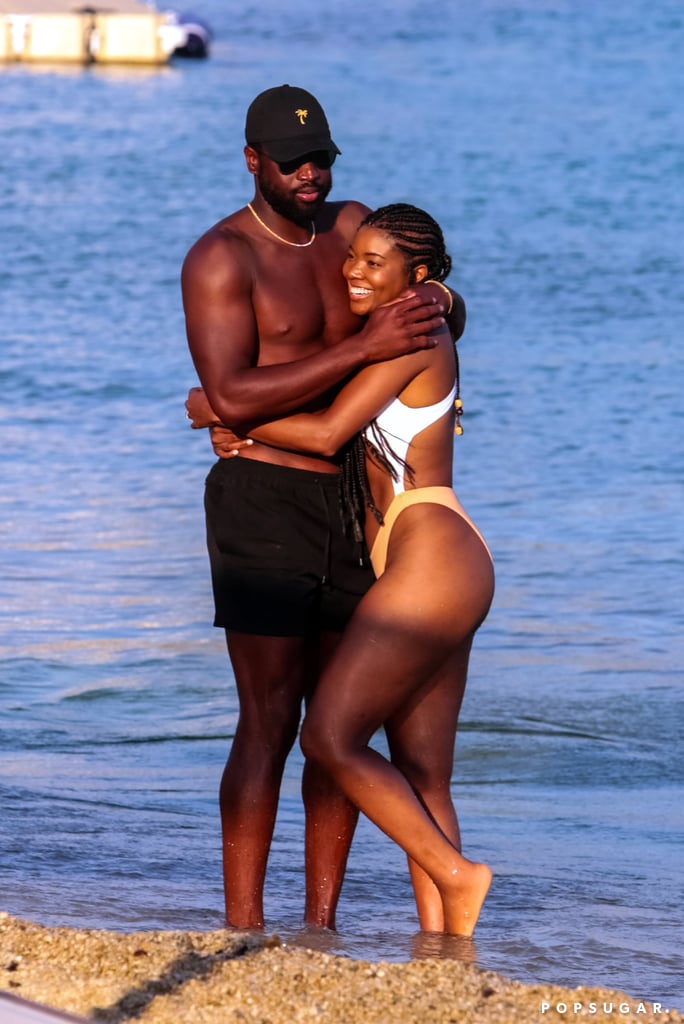 Dwyane Wade and Gabrielle Union in Greece August 2017