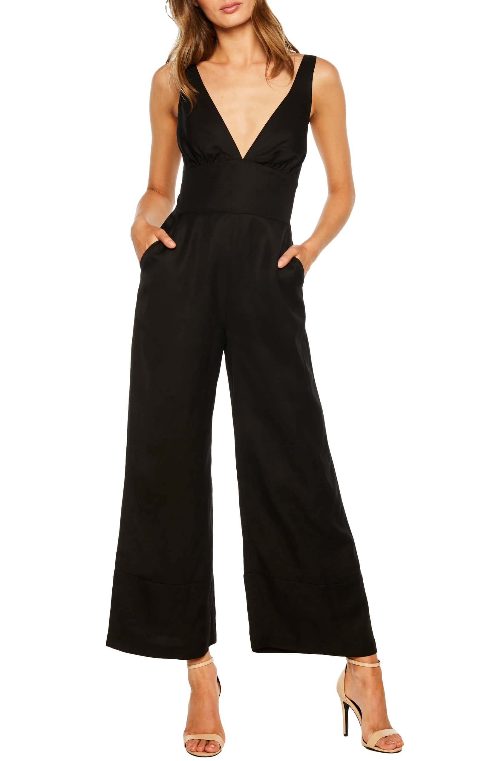 Bardot Lola Plunging Wide Leg Jumpsuit 26 New Jumpsuits So Cool
