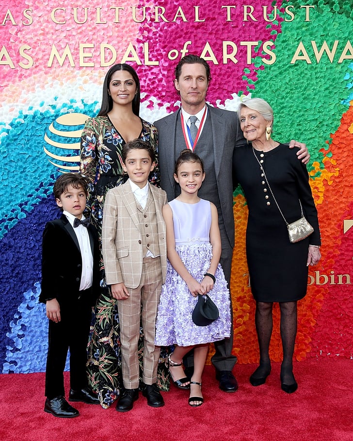Matthew McConaughey and His Family at Texas Medal of Art ...