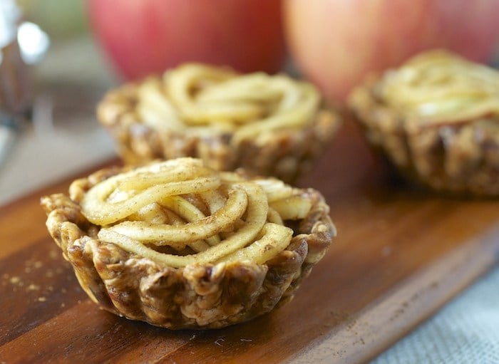 Spiralized Apple Tartlets