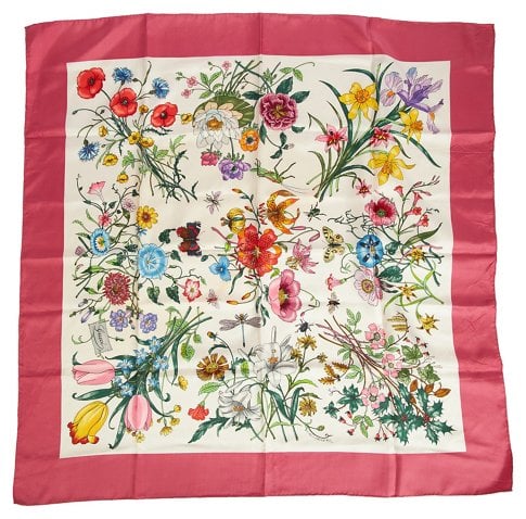 Gucci Accornero Flower Scarf