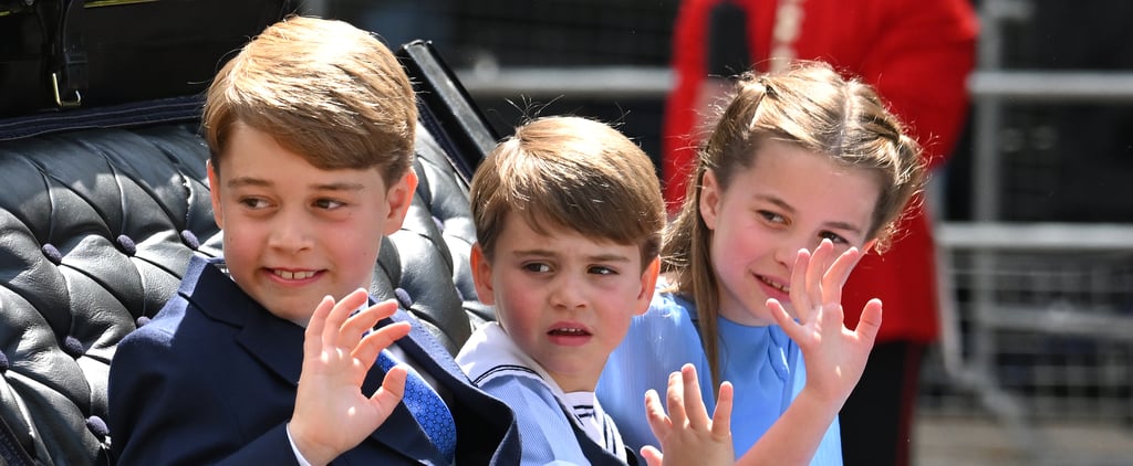 George, Charlotte, and Louis at Trooping the Colour 2022