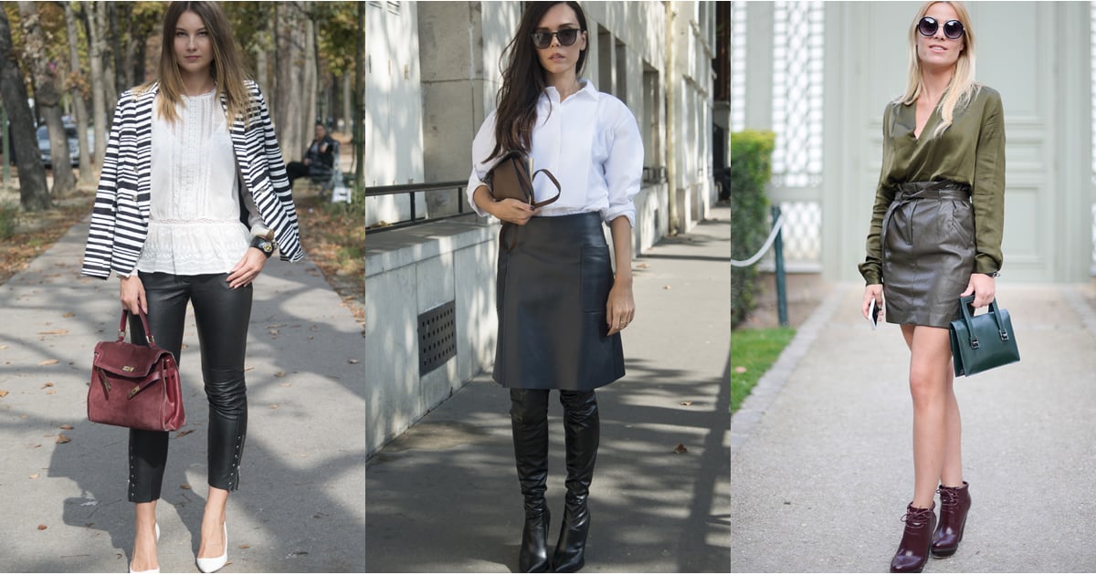 How to Wear Leather at the Office POPSUGAR Fashion