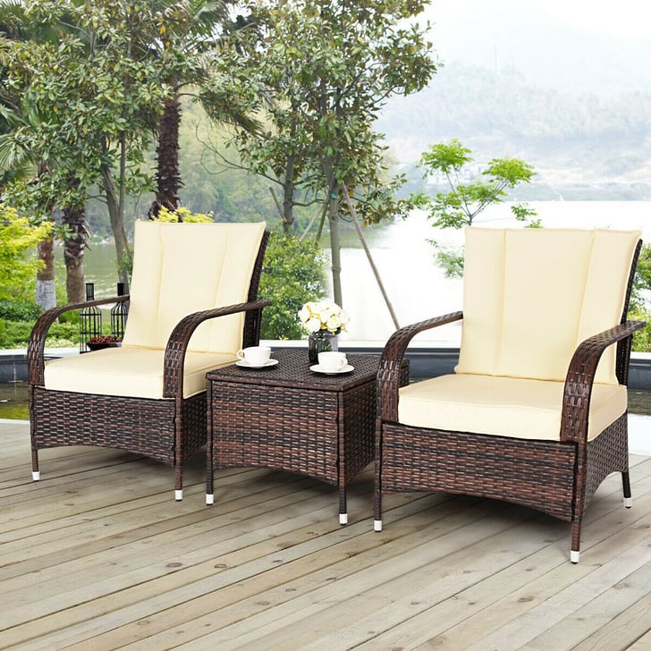 Brown Rattan Wicker Furniture Set The Best Inexpensive Outdoor
