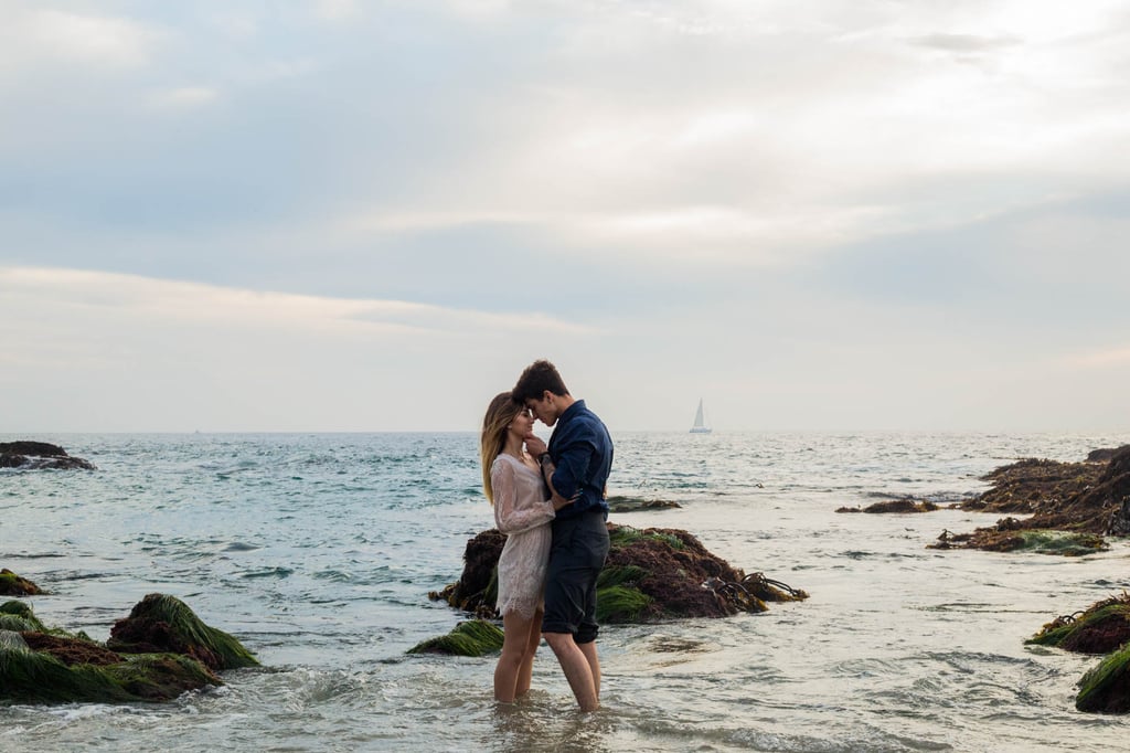 This Couple Totally Reminds Us of a Modern Ariel and Eric in Their Beach Engagement Shoot This Couple Totally Reminds Us of a Modern Ariel and Eric in Their Beach Engagement Shoot