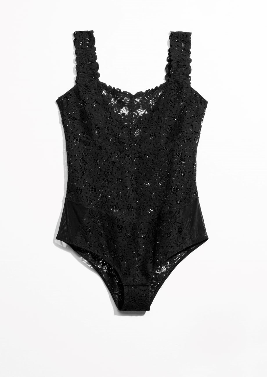 Lace Body  15 Black Lace Bodysuits to Wear From the Bar to the