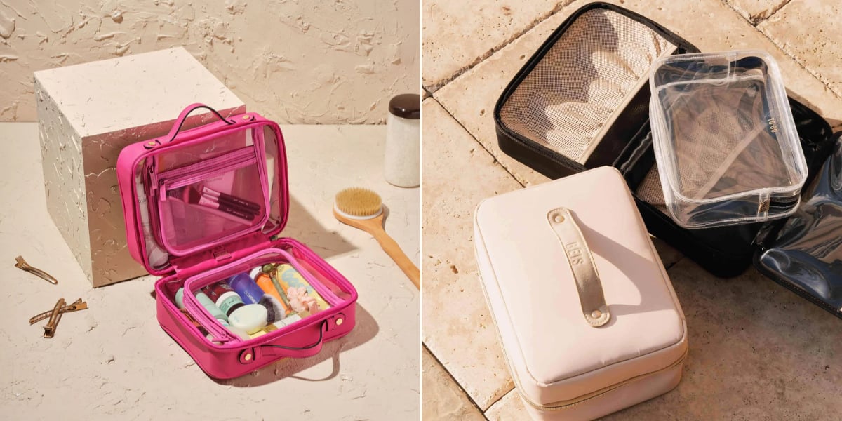Large Beauty Make Up Nail Tech Cosmetic Box Artist Vanity Case Storage Bag  UK
