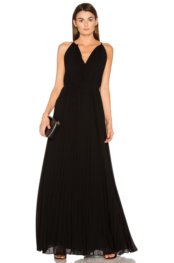 Elizabeth and James Cadence Neck Tie Neck Pleated Gown ($625) | What to ...