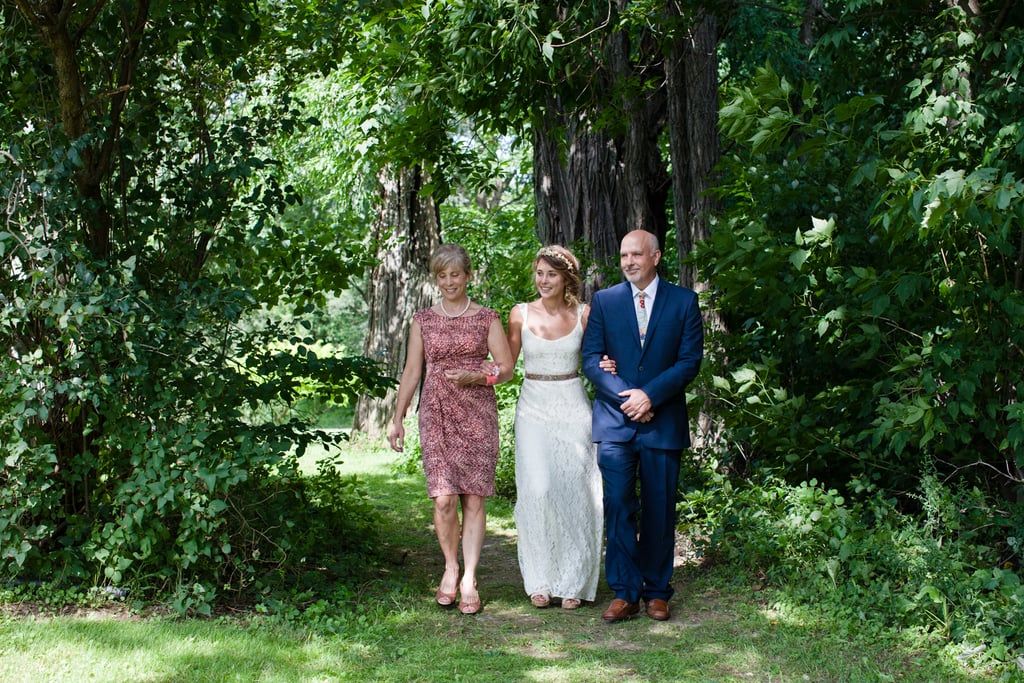 "The ceremony was my favorite part because it was officiated by one of our best friends, it was short and sweet, and it represented us to a T," Amy noted.
Source: Evangeline Lane Photography