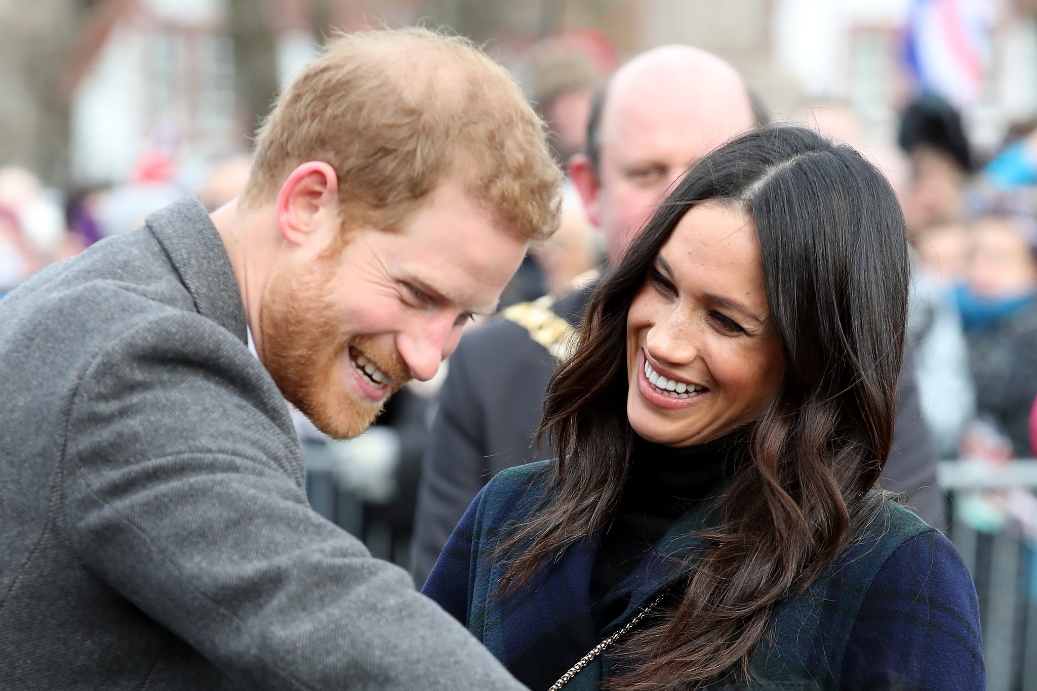 EDINBURGH, SCOTLAND - FEBRUARY 13:  Prince Harry and Meghan Markle arrive to Edinburgh Castle on February 13, 2018 in Edinburgh, Scotland.  (Photo by Chris Jackson/Chris Jackson/Getty Images)