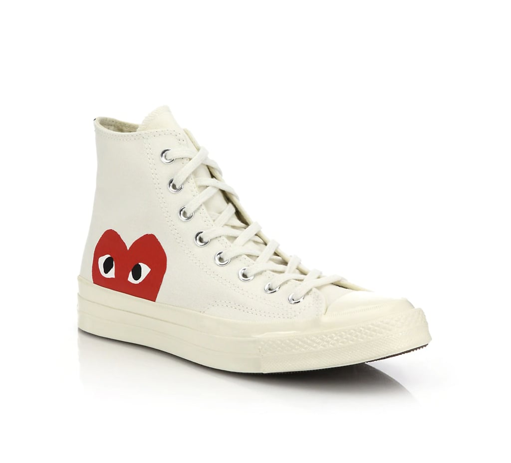 Comme des Garcons Play Peek-A-Boo High-Top Canvas Sneakers