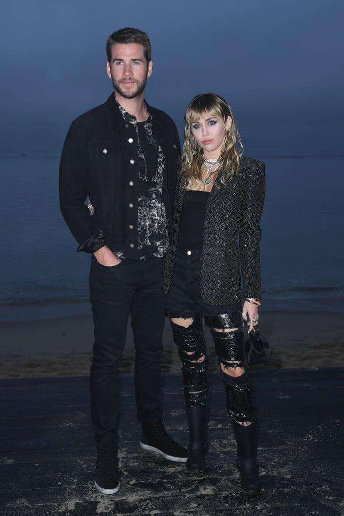 Miley Cyrus and Liam Hemsworth at Saint Laurent Show 2019