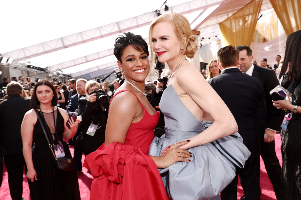 "The Prom" Costars Ariana DeBose and Nicole Kidman at the 2022 Oscars