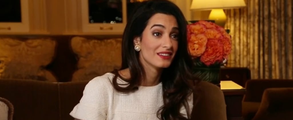 Amal Clooney Wearing White Dress on NBC News