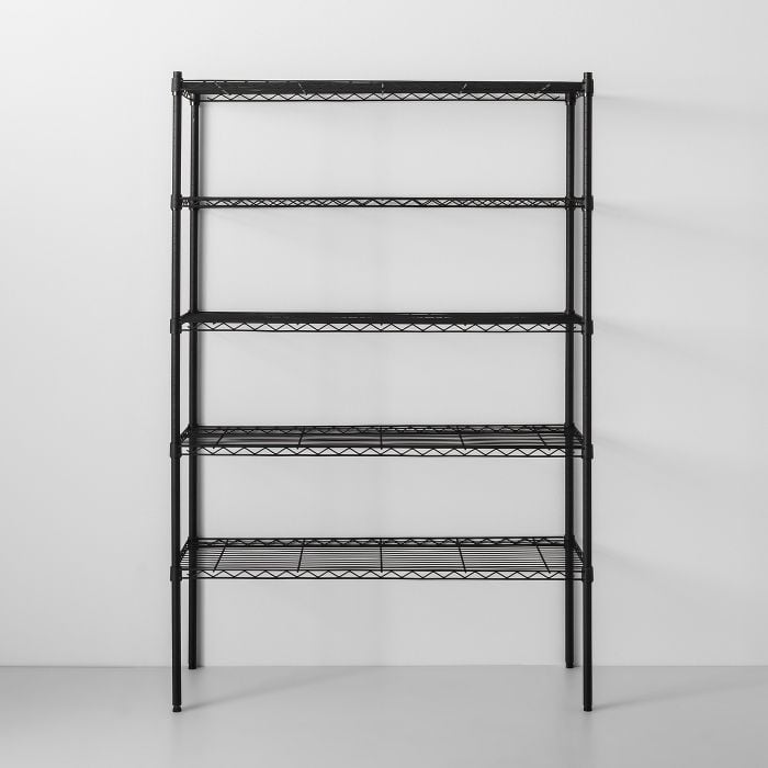 Sturdy Shelves: Made by Design 5 Tier Wide Wire Shelf