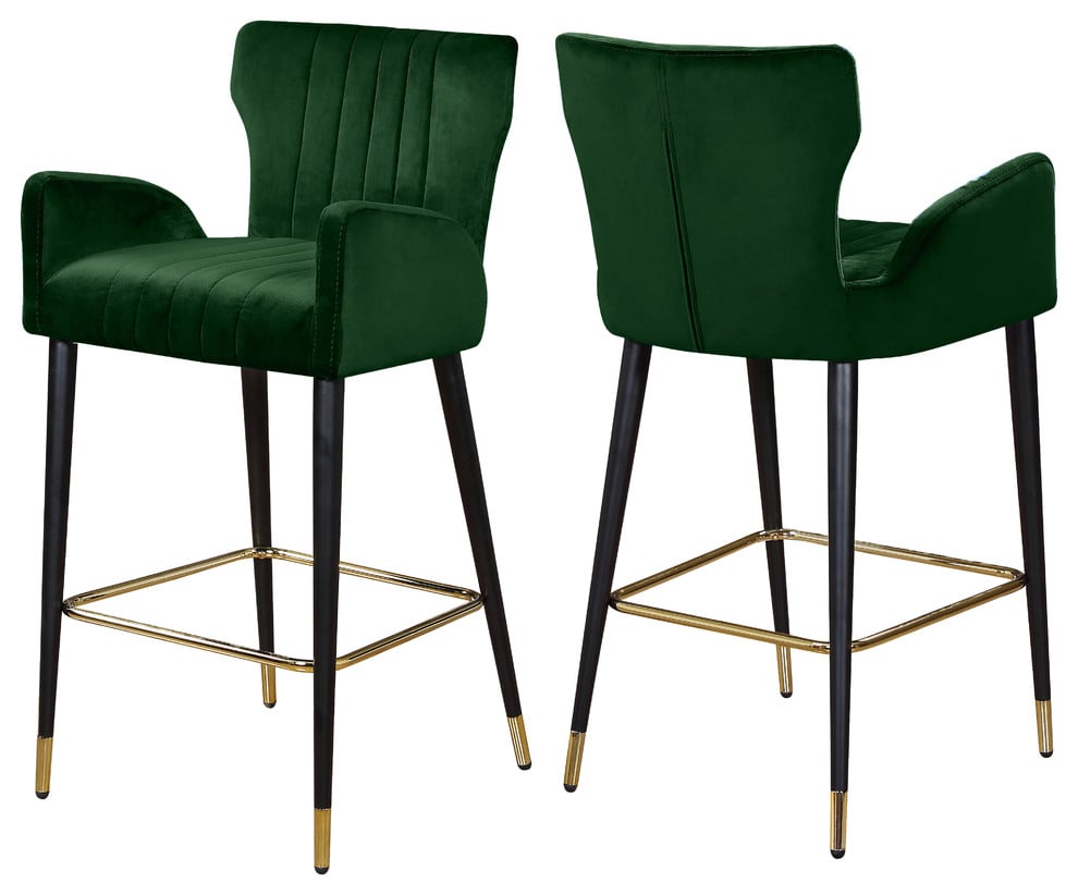 Meridian Furniture Luxe Velvet Stool,Set of 2