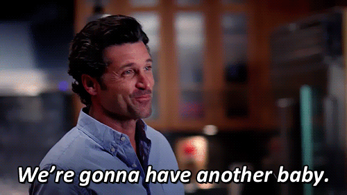 When Derek's So Excited About Baby Number 2