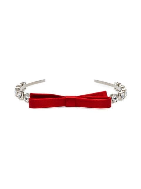 Miu Miu Crystal Bow Headband