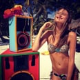 Behati Prinsloo Wearing a Swimsuit Is Hotter Than an Angel in Her Wings and Lingerie