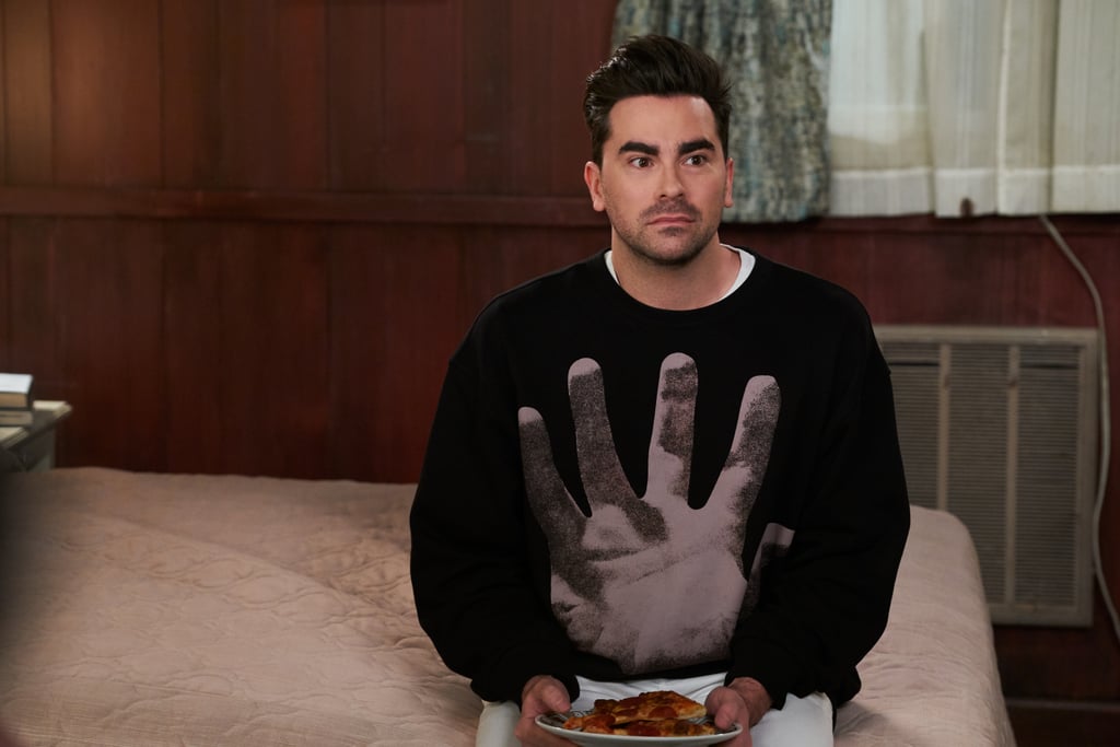 David Rose's Dries Van Noten Hand Sweatshirt During Part 1 of the Schitt's Creek Series Finale