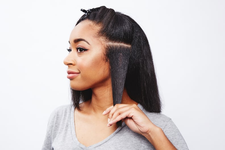 Black girl flat iron sale hair