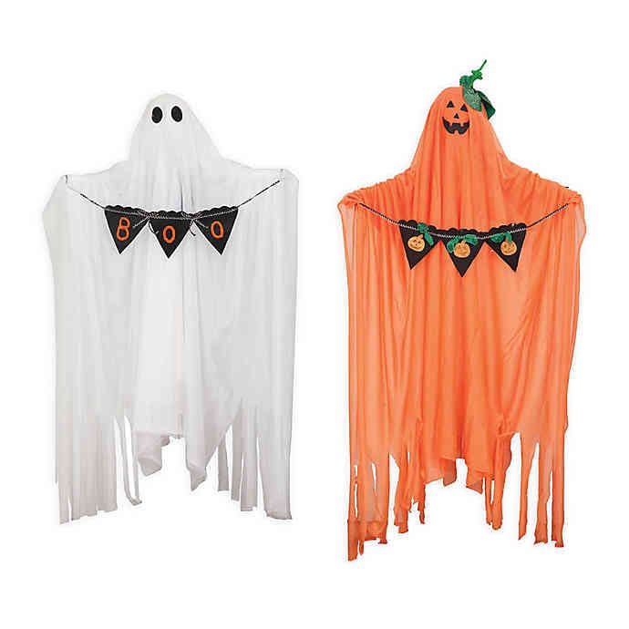 Gallerie II Sound and Motion Boo Ghost Halloween Figurines